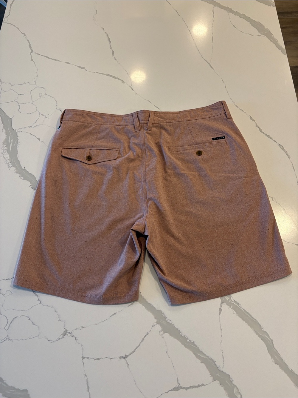 Vissla Canyons Hybrid 19” Walk Shorts ~ 36 ~ Rusty Red - Picture 8 of 10